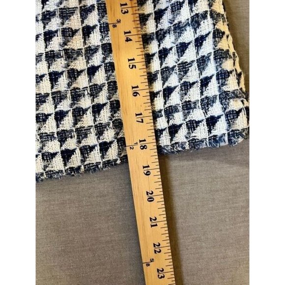 Loft Skirt Womens 2‎ Black White Check  Rear Zip Pencil Ladies. - Picture 8 of 9